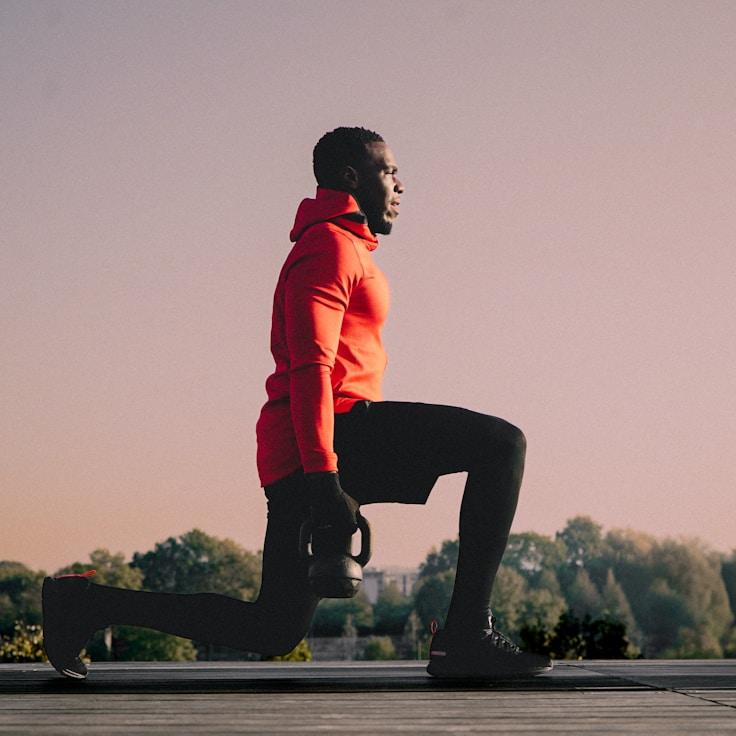 Professional gym interior with weight equipment